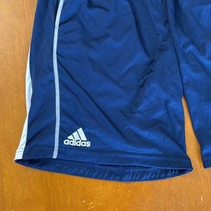 Athletic Shorts - Blue Stripe with White Sides